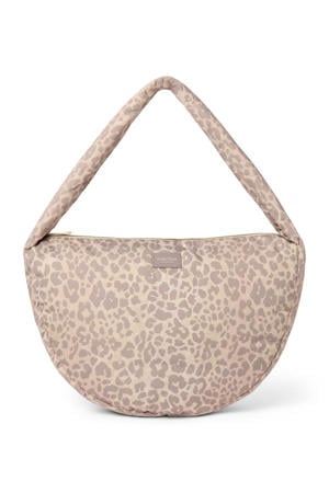 crossbody tas Leopard Puffy beige