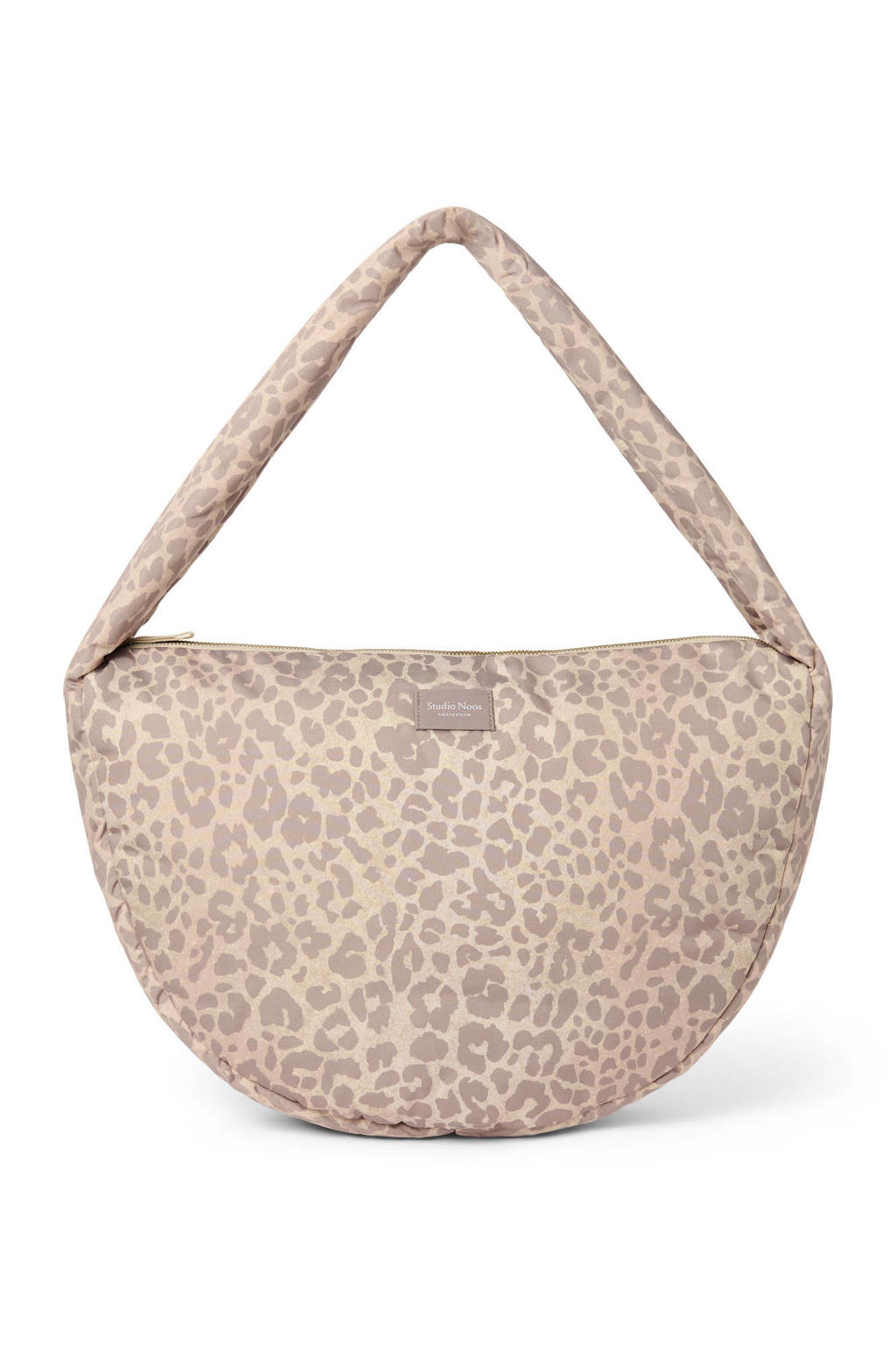 Studio Noos crossbody tas Leopard Puffy beige