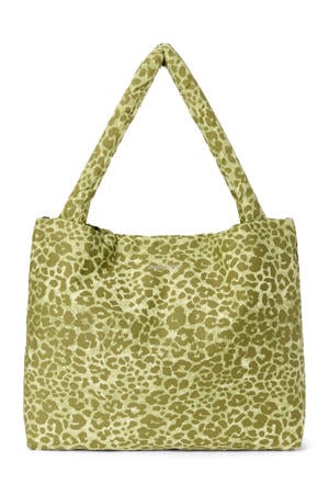 luiertas Leopard Cotton Mom Bag groen