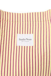 thumbnail: Studio Noos gestreepte luiertas Poplin Mom Bag geel