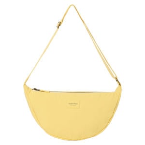 crossbody tas Textured Puffy geel