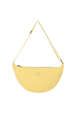 crossbody tas Textured Puffy geel