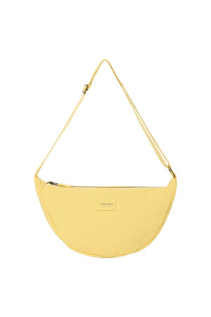 crossbody tas Textured Puffy geel