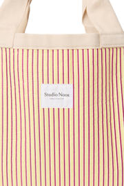 thumbnail: Studio Noos gestreepte strandtas Poplin Beach Bag geel