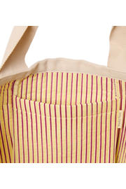 thumbnail: Studio Noos gestreepte strandtas Poplin Beach Bag geel