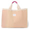 Studio Noos gestreepte strandtas Poplin Beach Bag geel