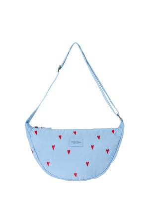 crossbody tas Puffy Hearts blauw