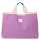 Studio Noos gestreepte strandtas Poplin Beach Bag paars