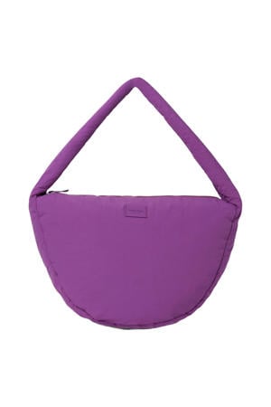 crossbody tas Textured Puffy paars