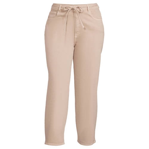 ONLY CARMAKOMA Carhilla Gianna Mw Straight Pant bootcut jeans beige afbeelding