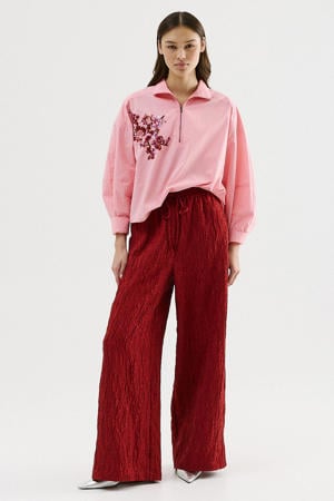 top roze met pailletten