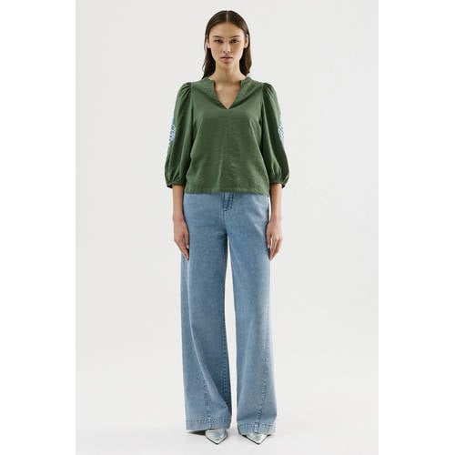 CKS denim top groen afbeelding