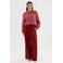 CKS wide leg regular waist broek rood