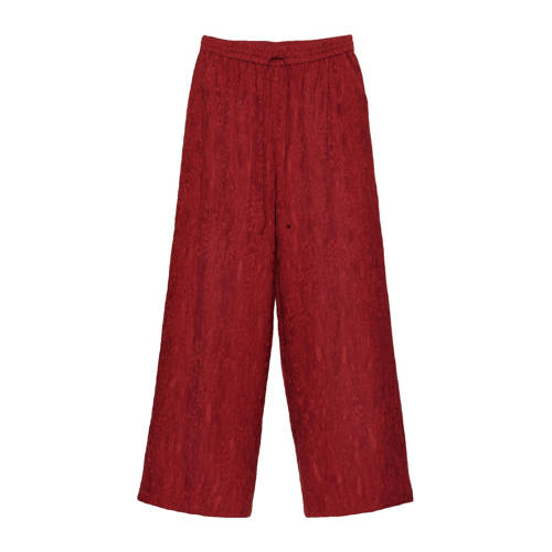 CKS wide leg regular waist broek rood afbeelding