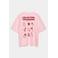 CKS T-shirt met backprint roze