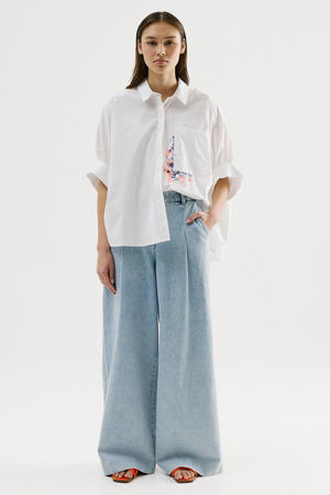 blouse ecru met pailletten