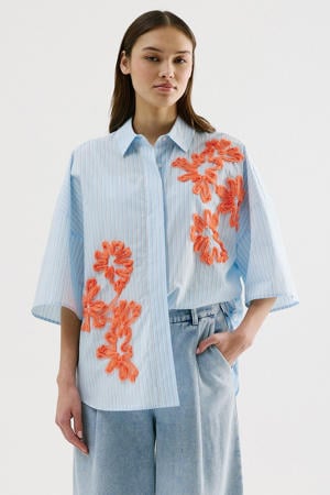 blouse blauw