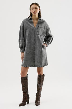 denim spijkerjurk grey denim