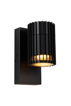 TIMBALA - Wandspot / Wandlamp Binnen/Buiten - 1xGU10 - IP44 - Zwart | Essential Adapter/lichtnet