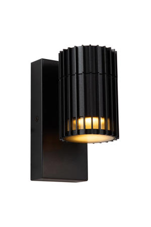 TIMBALA - Wandspot / Wandlamp Binnen/Buiten - 1xGU10 - IP44 - Zwart | Essential Adapter/lichtnet
