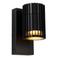 Lucide TIMBALA - Wandspot / Wandlamp Binnen/Buiten - 1xGU10 - IP44 - Zwart | Essential Adapter/lichtnet