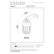 thumbnail: Lucide WELLS - Oplaadbare Wandlamp Binnen/Buiten - Ø 10 cm Accu