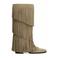 Sacha suède cowboylaarzen met franjes beige