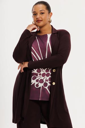 regular blazer donkerrood