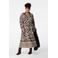 MS Mode A-lijn jurk met paisley print bruin