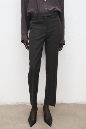 straight regular waist pantalon