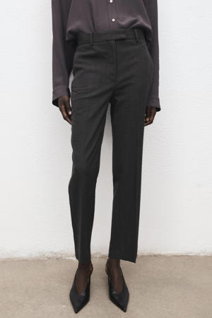 straight regular waist pantalon