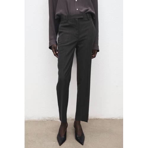 Mango straight regular waist pantalon afbeelding