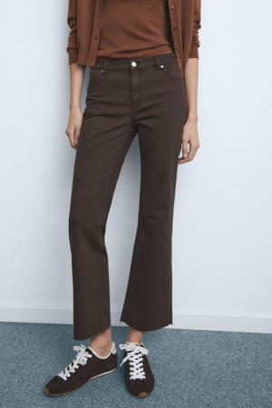 flared jeans donkerbruin