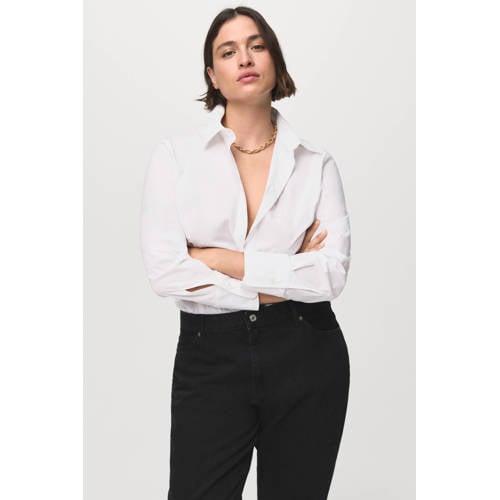 Mango barrel jeans black denim afbeelding