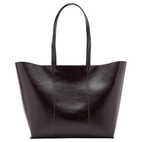 Mango shopper donkerbruin afbeelding