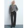 Mango high waist flared jeans grey denim