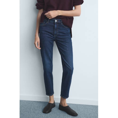 Mango slim fit jeans dark blue denim afbeelding