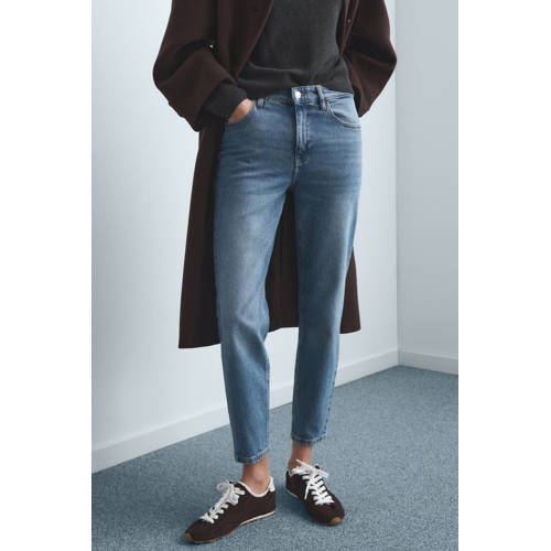 Mango slim fit jeans light blue denim afbeelding