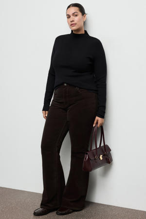 bootcut jeans donkerbruin