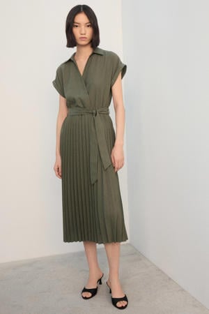 midi jurk kaki