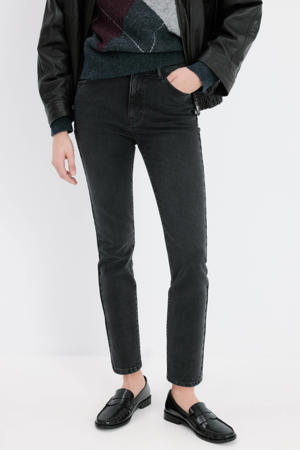 high waist skinny jeans grey denim