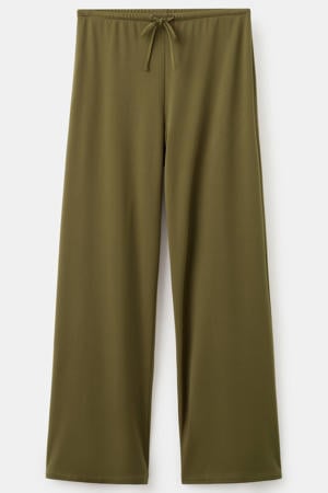regular waist broek kaki