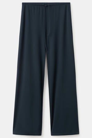 regular waist broek donkerblauw