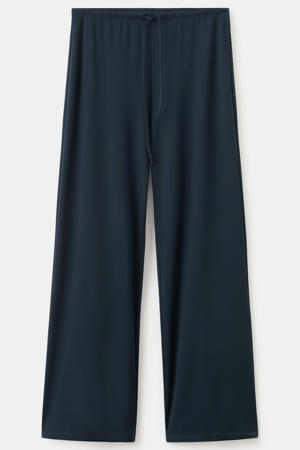regular waist broek donkerblauw