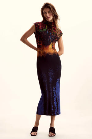 midi jurk multi