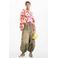 Desigual gebloemde cropped trui roze gehaakt