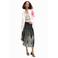 Desigual gebloemde midi rok zwart