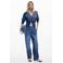 Desigual gebloemde gebreid vest blauw