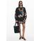 Desigual gebloemde sweater donkerbruin