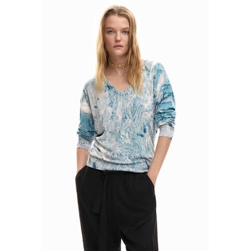 Desigual gebreide trui blauw afbeelding